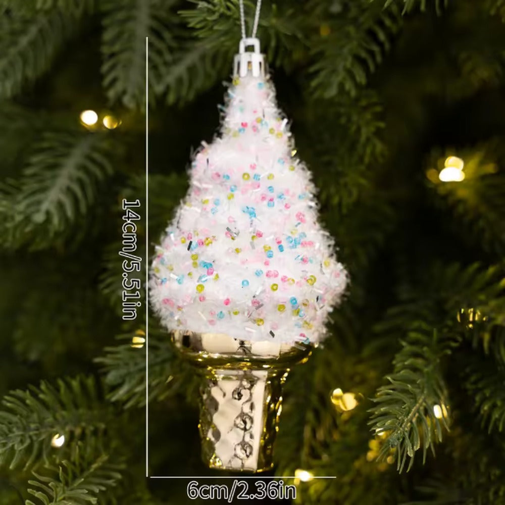 Glitter kersthanger softijs