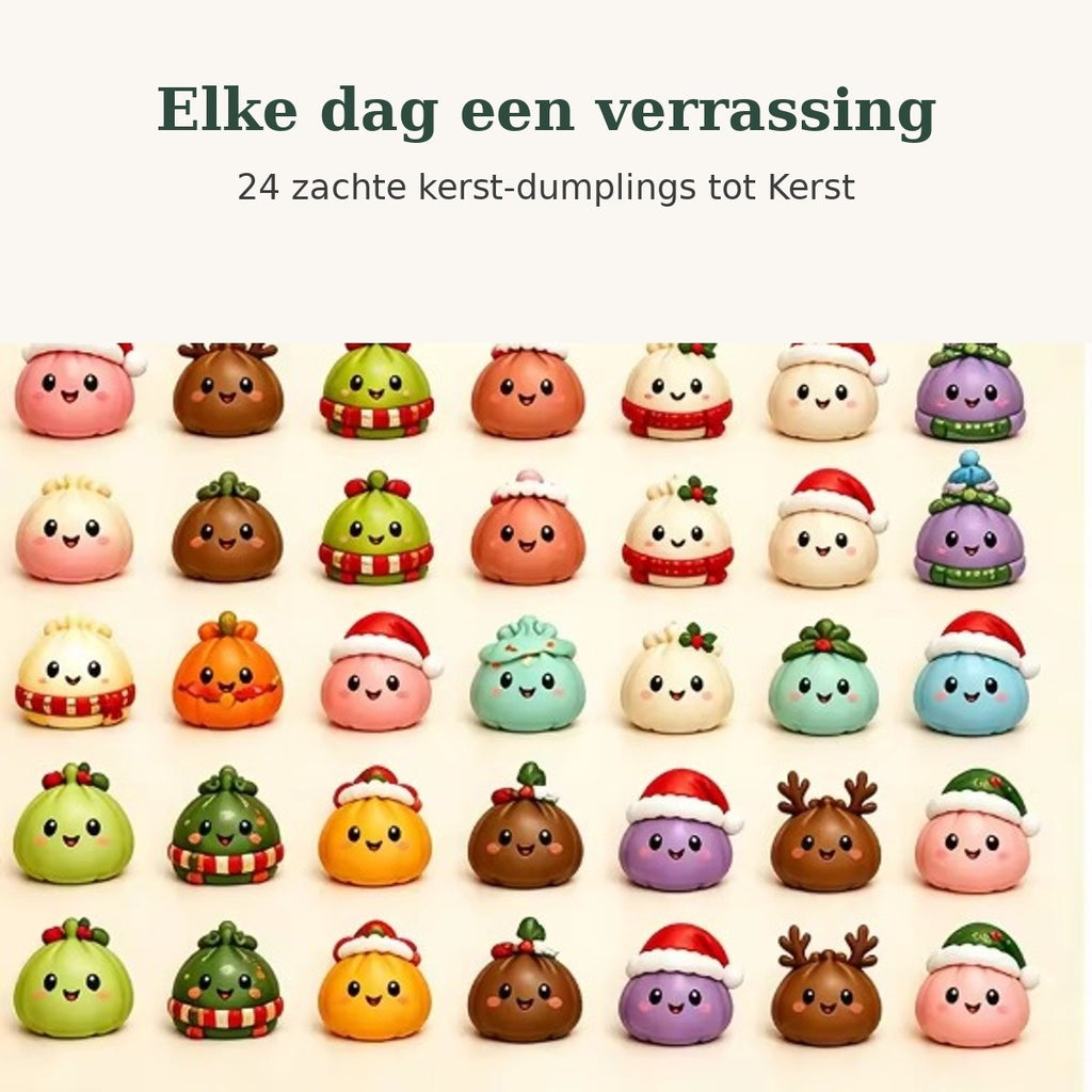 Squishy Adventskalender – 24 kerst-dumplings om te knijpen