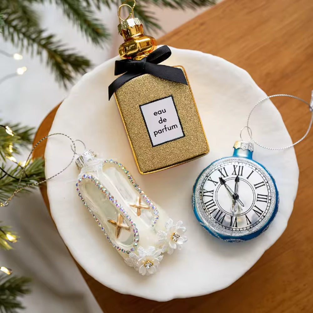 Glazen kersthangers cadeauset (3 stuks)